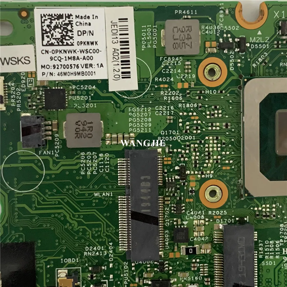 CN-0PKNWK 0HF90F 0PKNWK para la placa base del ordenador portátil Dell Inspiron 7391 2 en 1 18844-1 i5-10210U 8GB 100% completamente probado - imagen 5