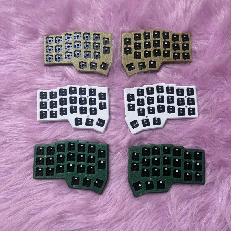 Corne Crkbd V4.1 Teclado mecánico dividido de perfil bajo interruptor CHOC teclado separado con cable personalizado RGB Kit de intercambio en caliente QMK/VIAL - imagen 4