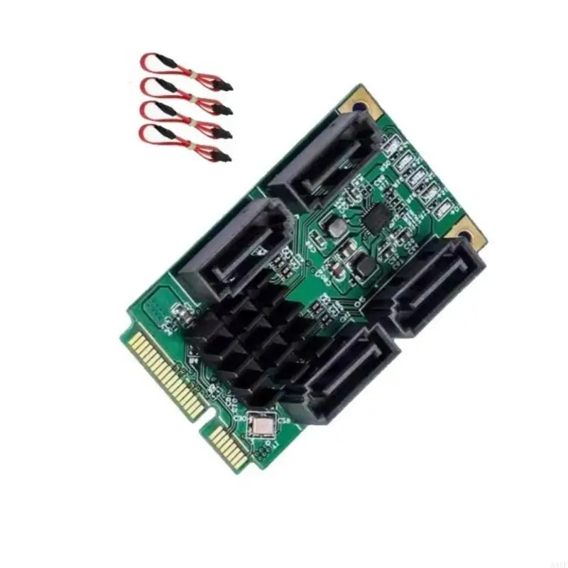 896f Compactly Mini PCIe SATA3.0 adaptador con 2/4ports para mejorar capacidades almacenamiento del sistema Velocidad