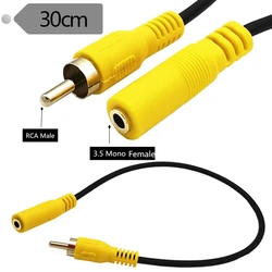 Cable Mini Mono a RCA 3,5 mm – Vídeo para coche, DVD/TV/HDTV