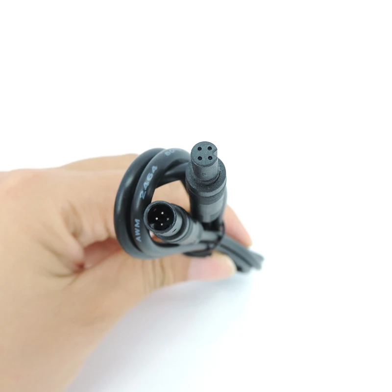 Cable de 1/2/3/5m de 4 pines macho a hembra, conector de extensión de cámara de visión trasera DVR para coche, Monitor HD de 4 núcleos, cable de cobre para vehículo - imagen 4