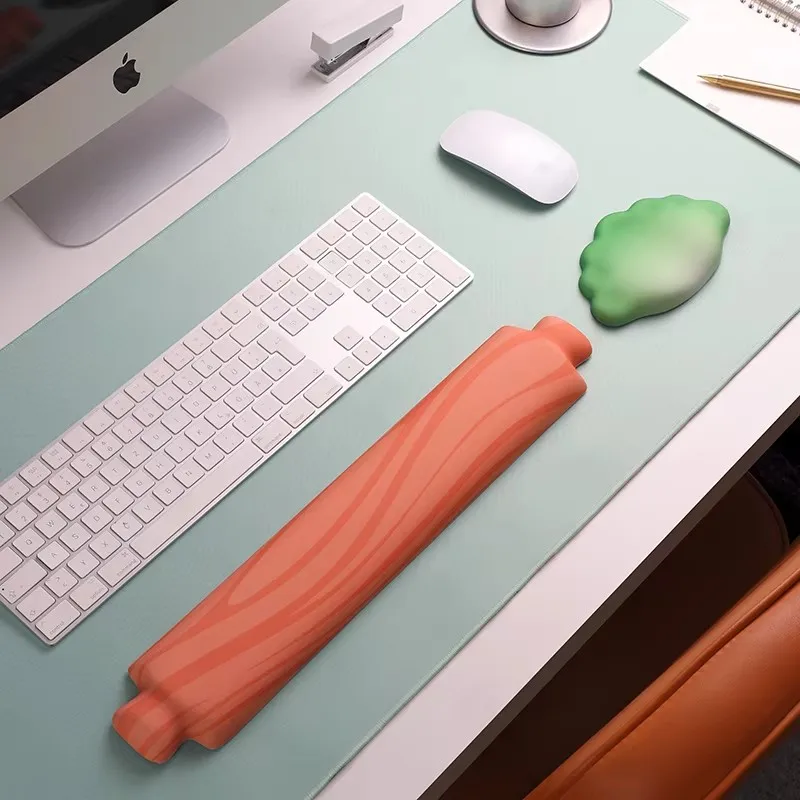 Protector de muñeca de silicona para Dumpling, alfombrilla para ratón, teclado de espuma viscoelástica, soporte para reposamanos, bonito Protector de muñeca, alfombrilla para ratón