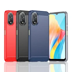 Funda TPU OPPO A40 - Fibra de carbono antigolpes