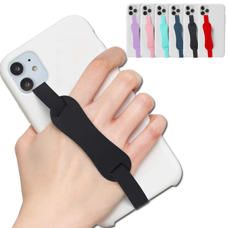Correa de silicona para funda de teléfono móvil con Clip, soporte de bucle para funda de iPhone y Samsung, pulsera elástica para teléfono - imagen 2