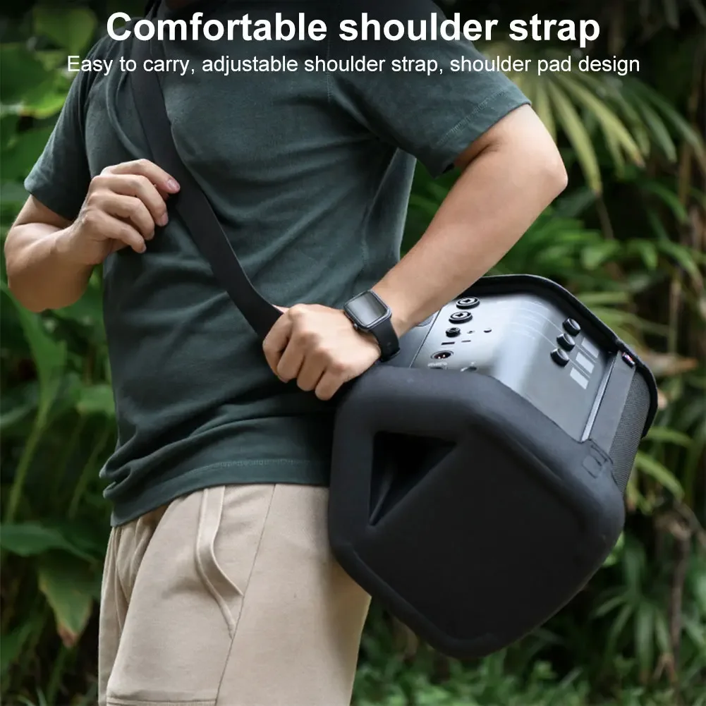 Estuche de transporte, funda de altavoz EVA con correa para el hombro, funda de altavoz a prueba de polvo para altavoz BT portátil Bose S1 PRO + - imagen 3