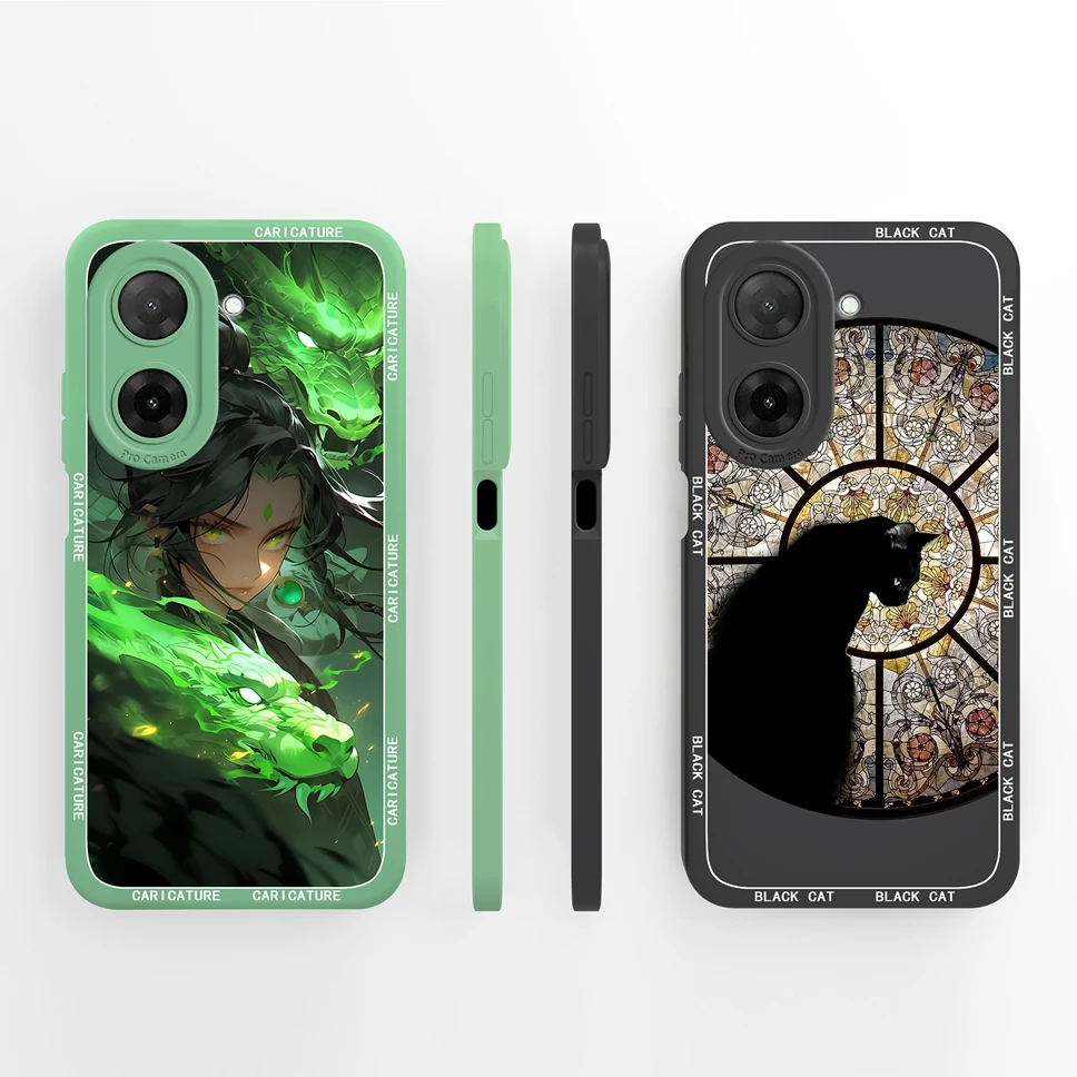 Para Redmi A5 A4 funda de teléfono encantador patrón de garra de gato cubierta trasera de silicona líquida suave para RedmiA 5 A 4 carcasa anticaída de alta calidad - imagen 4