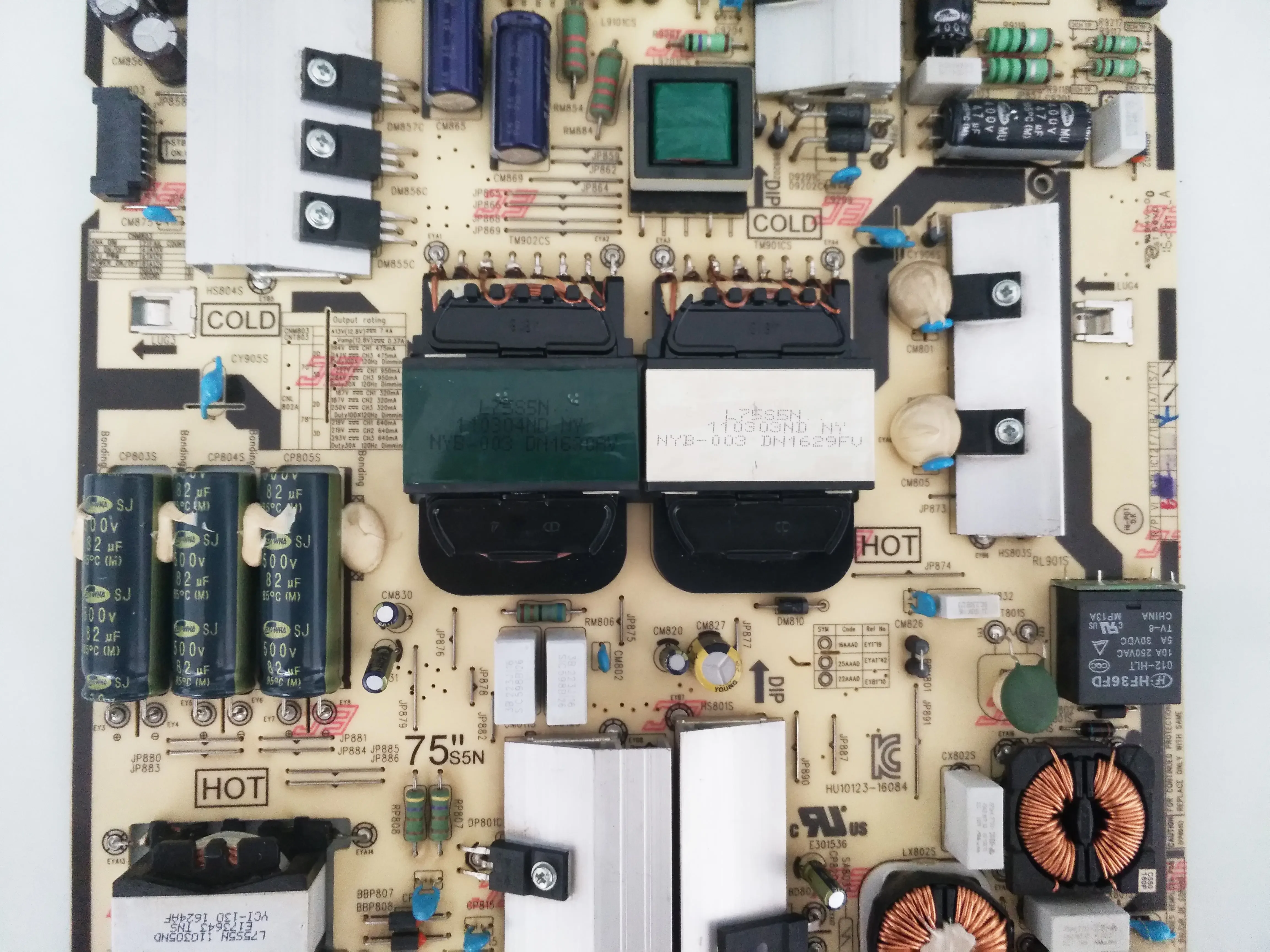 Nueva placa de fuente de alimentación de BN44-00874A, probada para funcionar correctamente, aplicable para televisores LCD UN78KU6500G UN78KU7500F TV - imagen 4