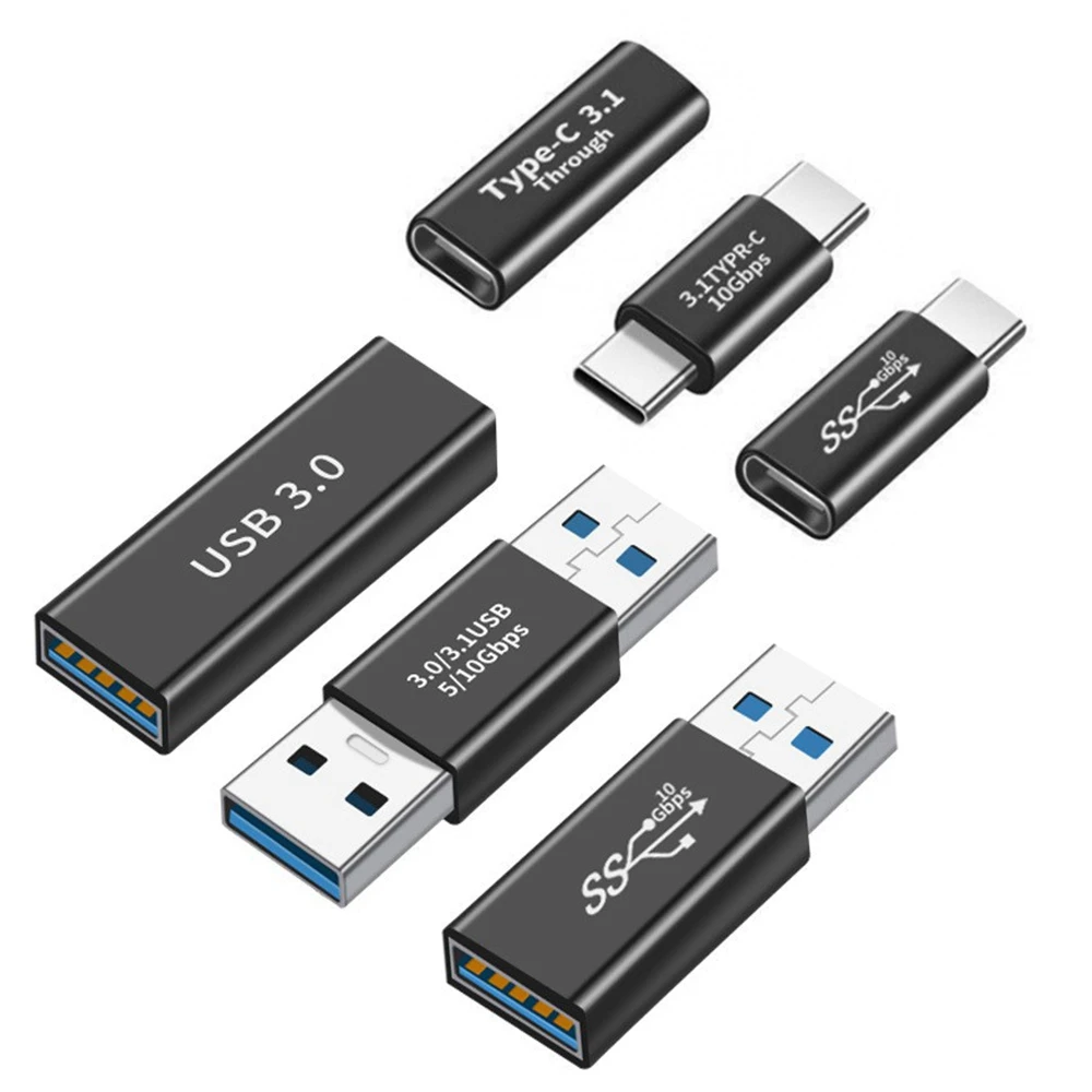 Adaptador USB 3.0 hembra a hembra/Tipo C a USB 3.0, OTG, USB C tipo C, conector convertidor macho a hembra