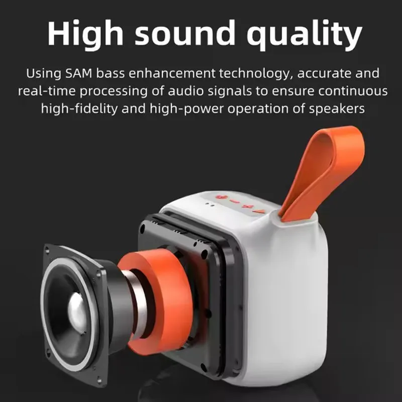 Xdobo Prince 1995 Altavoz Bluetooth inalámbrico portátil 15W tarjeta de ciclismo al aire libre subwoofer de inserción TF/AUX/MP3 mini reproductor de música - imagen 3