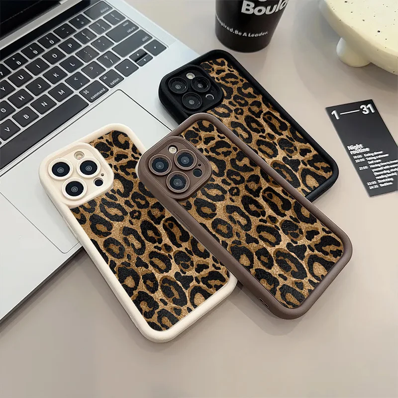 Funda Retro de moda con estampado de leopardo para Oneplus NORD CE 2 3 4 Lite 5G One Plus 12 12R 11 11R 10R 8T, funda de teléfono de TPU multistep - imagen 3