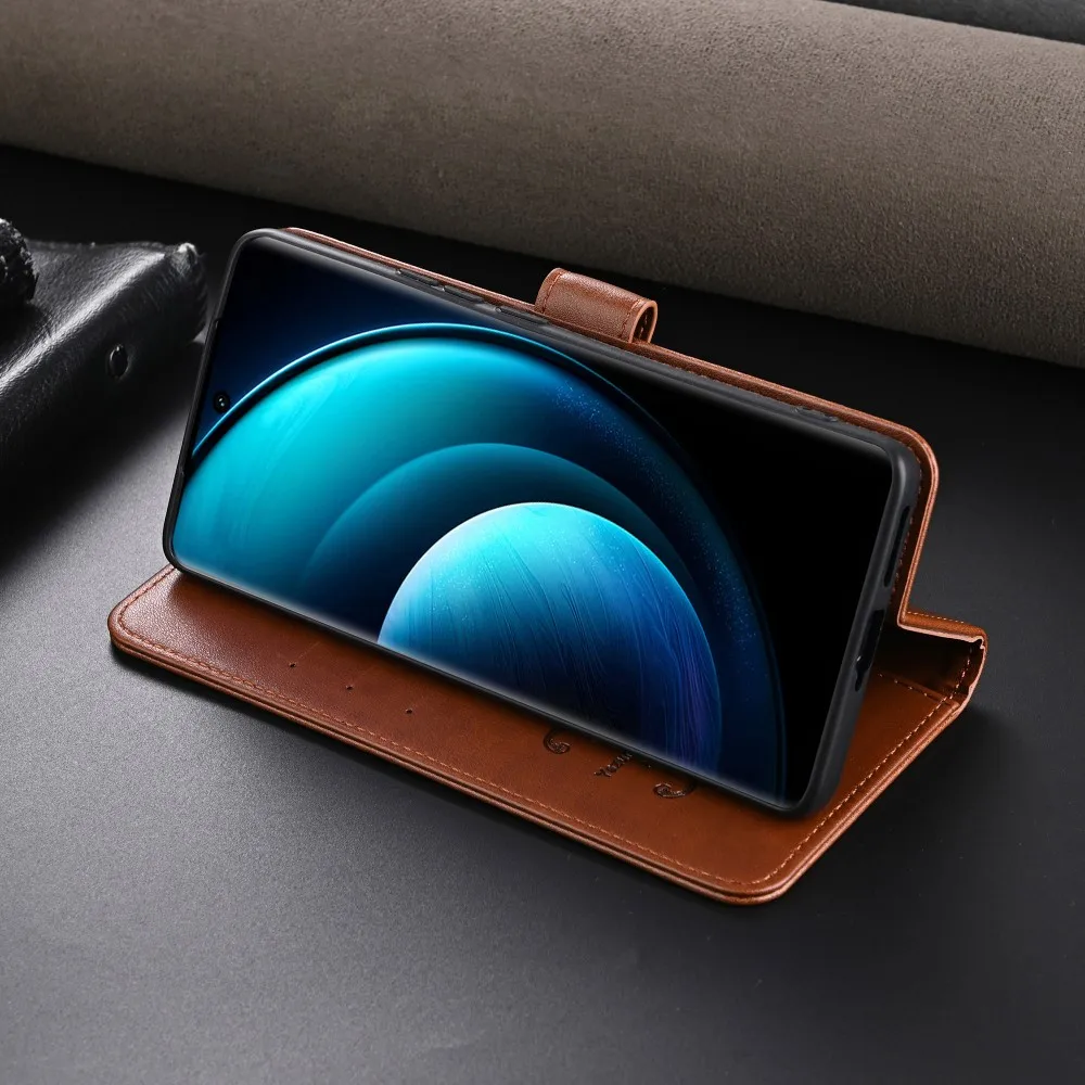 Para Xiaomi Mi 15T Pro funda de lujo de cuero PU soporte tarjetero funda protectora trasera para Xiaomi Mi 15 14T Pro 15Ultra Shell - imagen 3