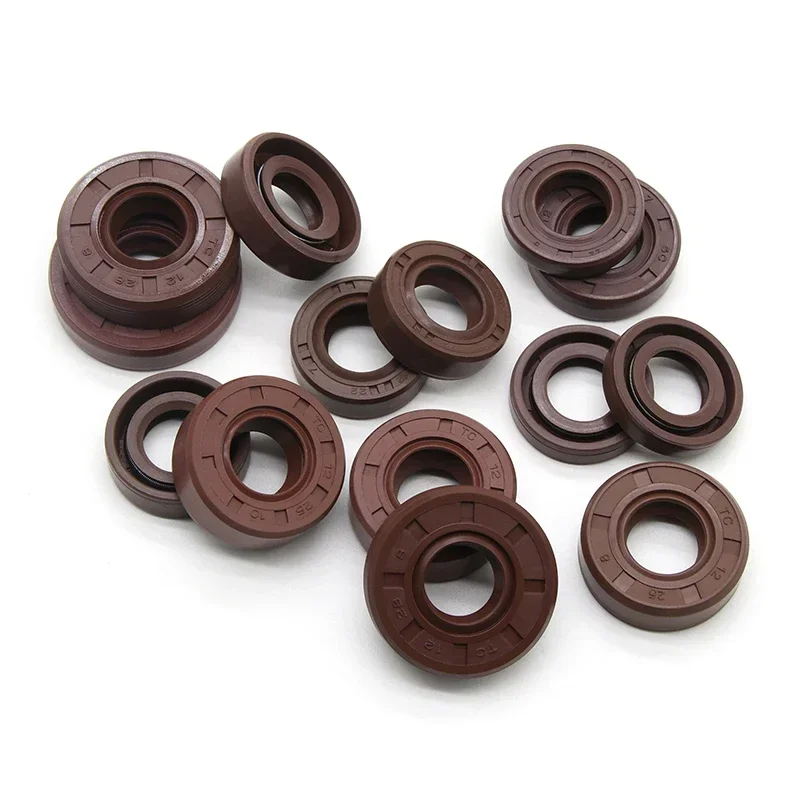 2/5 Uds ID 12mm FKM sello de aceite TC-12x19/20/21/22/24/25/26/28/30/32x5/6/7/8/10mm sello de aceite de doble labio de flúor - imagen 5