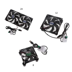 Ventilador USB Refrigeración Malla Intercambiable – 3000 RPM