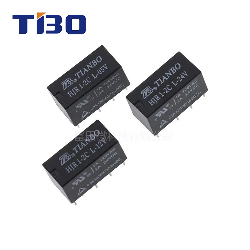 1 Uds relé TIANBO HJR1-2C-L-05V HJR1-2C-L-12V HJR1-2C-L-24V 8 pines 2A sincrónico HK19F HFD27-005 012 024 relé de señal - imagen 2