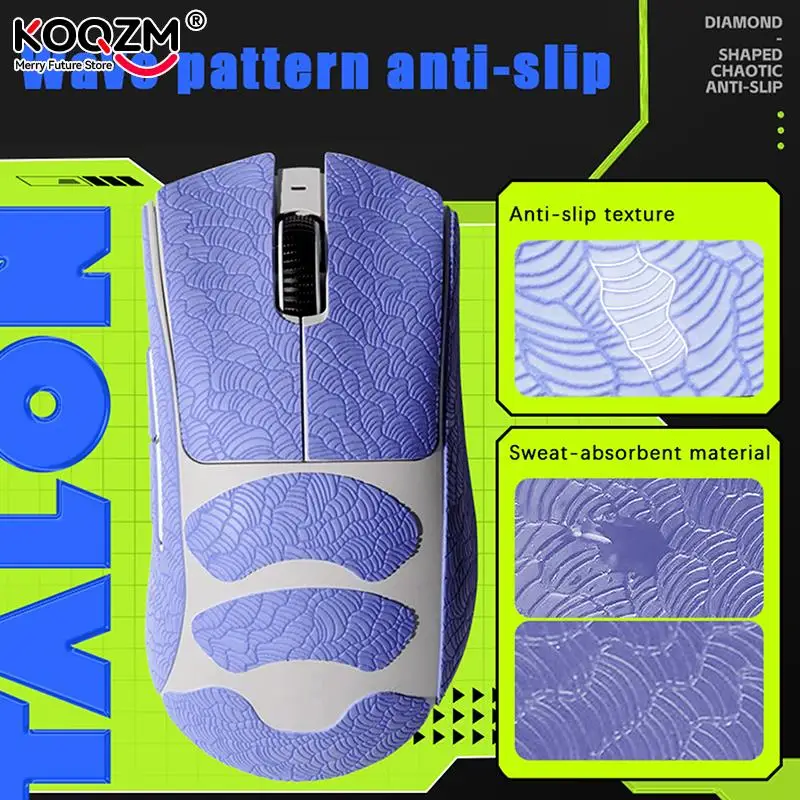 Cinta de agarre para ratón, pegatina hecha a mano, antideslizante, succiona el sudor, para RAZER DEATHADDER V3 PRO, ratón inalámbrico - imagen 3