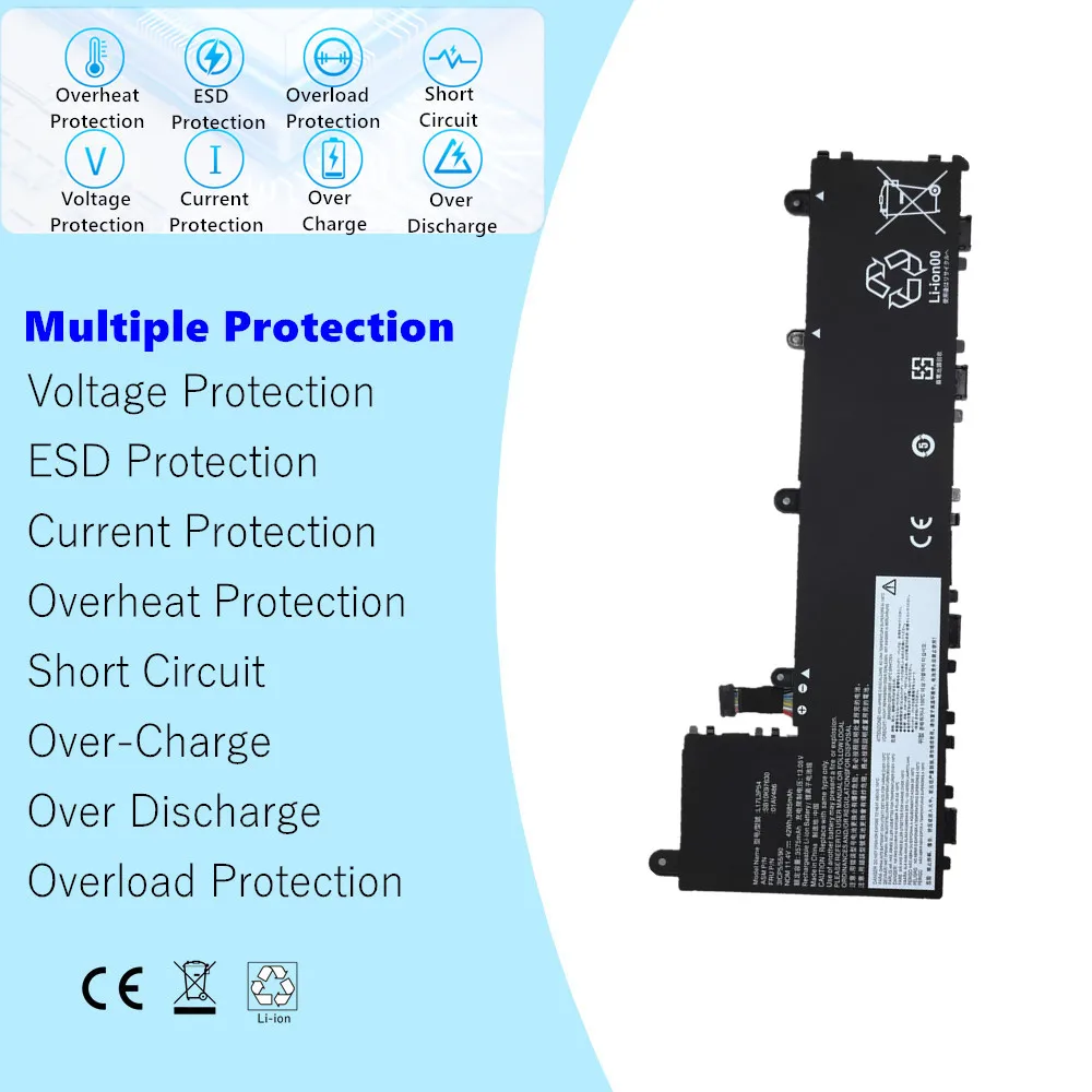 01AV487 L17M3P56 L17L3P56 batería del ordenador portátil para Lenovo Thinkpad Yoga 11E 5th Gen Series 11E-20LM 11E-20LN 11E-20LQ 01AV486 L17L3P54 - imagen 4