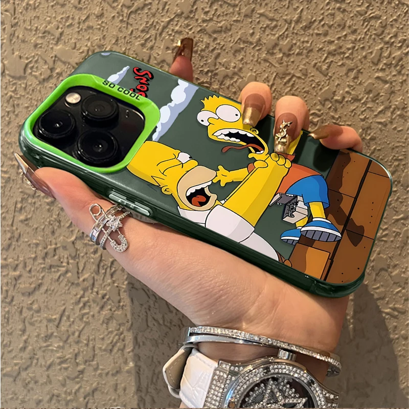 Funda Disney Funny Simpsons para Samsung Galaxy S23 S24 S25 S22 Ultra S21 Plus FE A56 A36 A26 5G A16 A06 4G Note 20 - imagen 5
