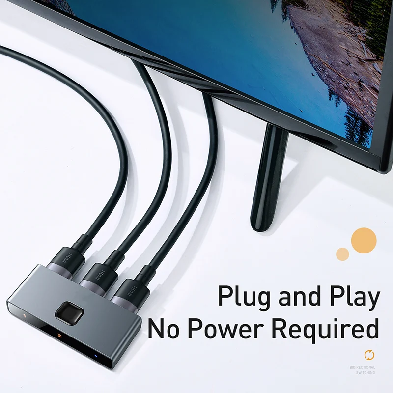 Conmutador bidireccional HDMI HUB de proyección 4K HD AUDIO VIDEO CONVERTIDOR tres en uno Soporte 4K@60HZ4K@120HZ COMPATIBLE CON XBOXPS5 - imagen 5
