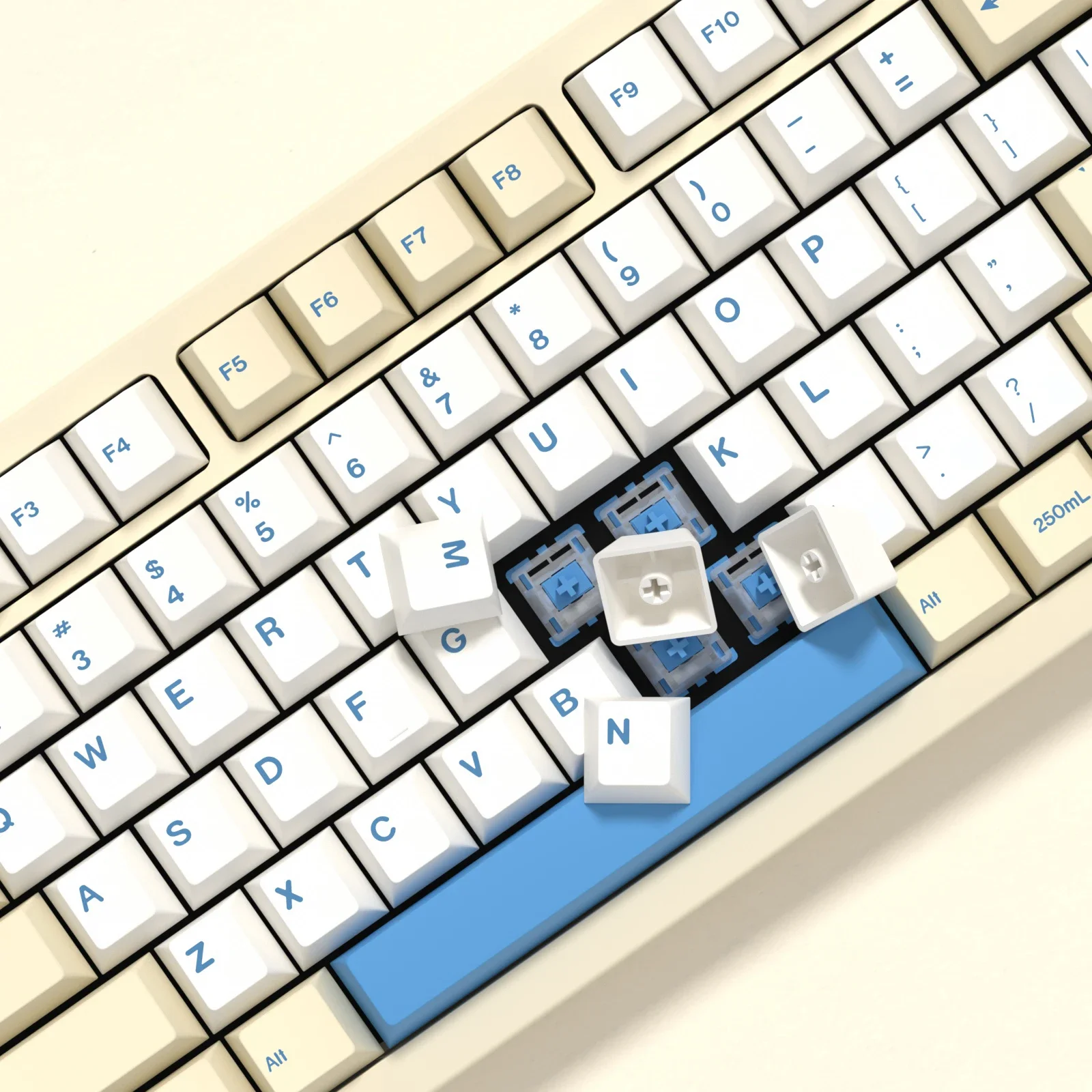 KBDiy-Juego de 145 teclas GMK para teclado mecánico, perfil de cereza, teclas de leche de soja GMK PBT para interruptores MX para 60/61/68/84/87 - imagen 5