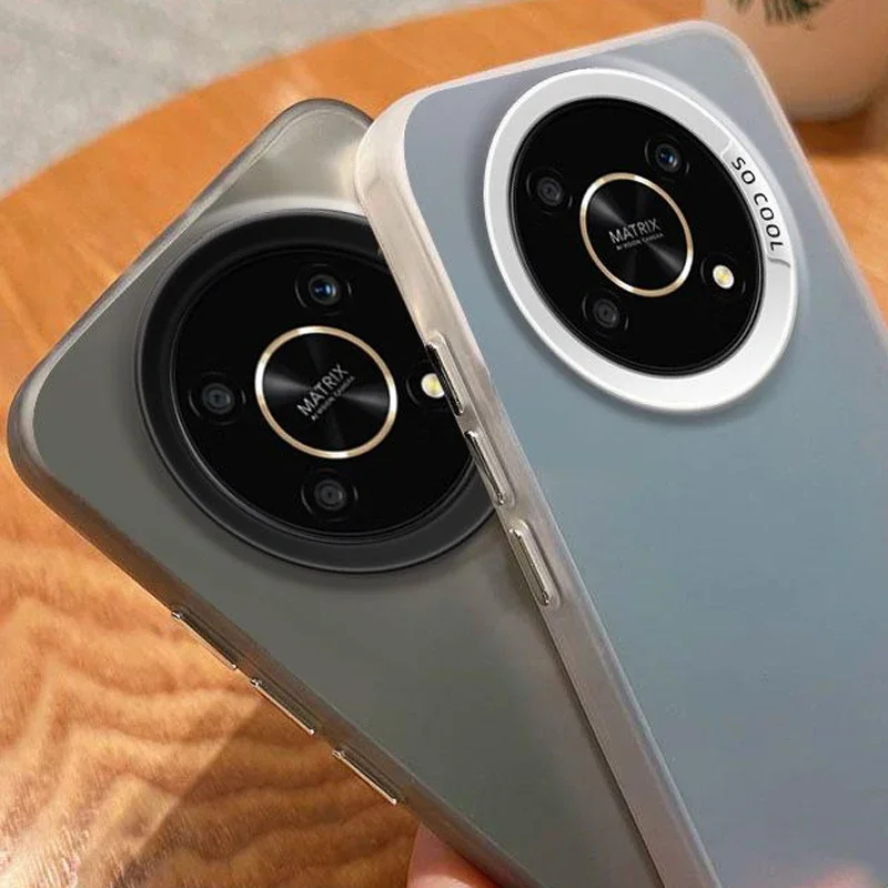 Para Honor Magic4 lite funda de teléfono Honor X9 ANY-LX1 ANY-LX2 ANY-LX3 funda Honor X9 5G funda mate de piel Aurora metálica de lujo