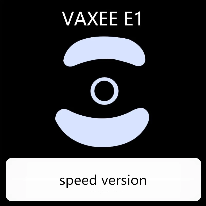 1 Juego de patines de ratón ultrafraglide para VAXEE E1 E1W Control de freno inalámbrico pies silenciador de velocidad versión ICE ratones deslizan pies de PTFE - imagen 4
