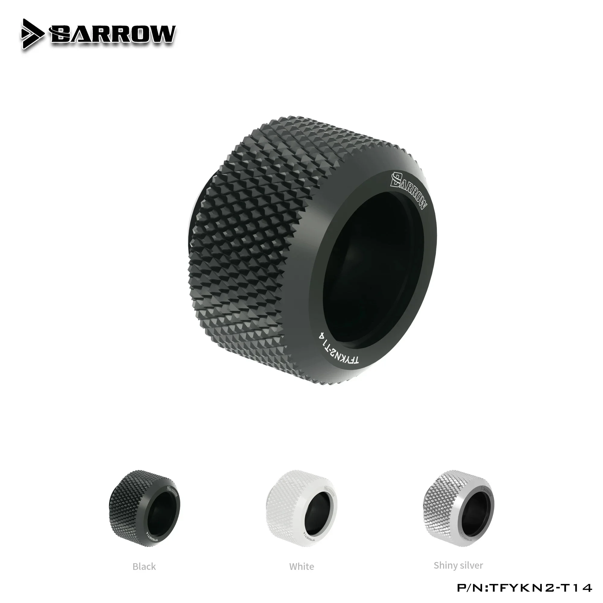Barrow-Accesorios de compresión de mano para tubo rígido de cocina de agua, accesorios G1/4 para OD12/OD14/OD16MM, 8 unidades por lote