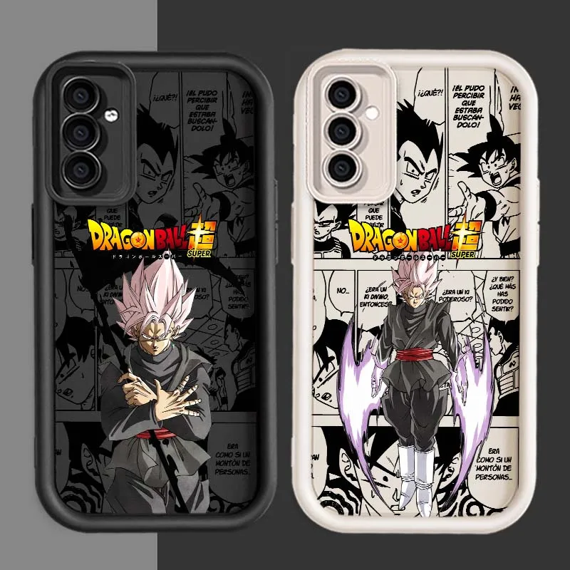 D-Dragon Ball Anime Goku Cool para Samsung A71 A56 A55 A54 A53 A51 A35 A32 A31 A16 A15 A06 funda de teléfono con escalera ocular