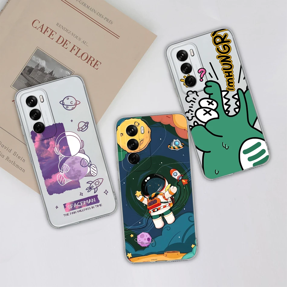 Funda delgada de moda para Oppo Reno 12 Pro, Funda trasera de teléfono para Oppo Reno12 Pro 12Pro, Fundas suaves de silicona TPU a prueba de golpes, Funda Coque - imagen 4