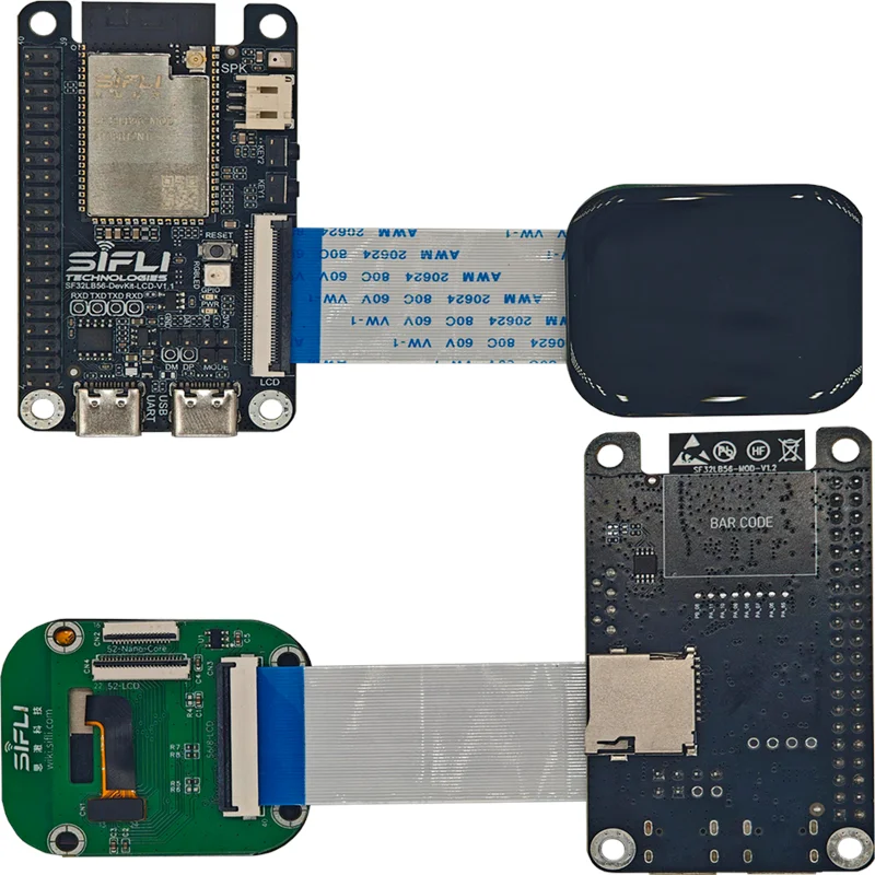 Placa de desarrollo Sicris SF32LB56: grupo HMI RGB de pantalla grande, control de pantalla de modo dual de baja potencia - imagen 4