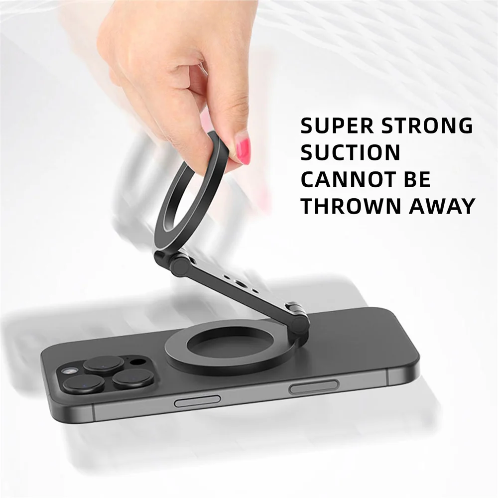 Soporte magnético para teléfono VRIG de doble cara con tornillo de 1/4 ", soporte magnético para teléfono y coche, soporte para gimnasio para iPhone 16, 15, 14, 13, 12, trípode Android - imagen 2