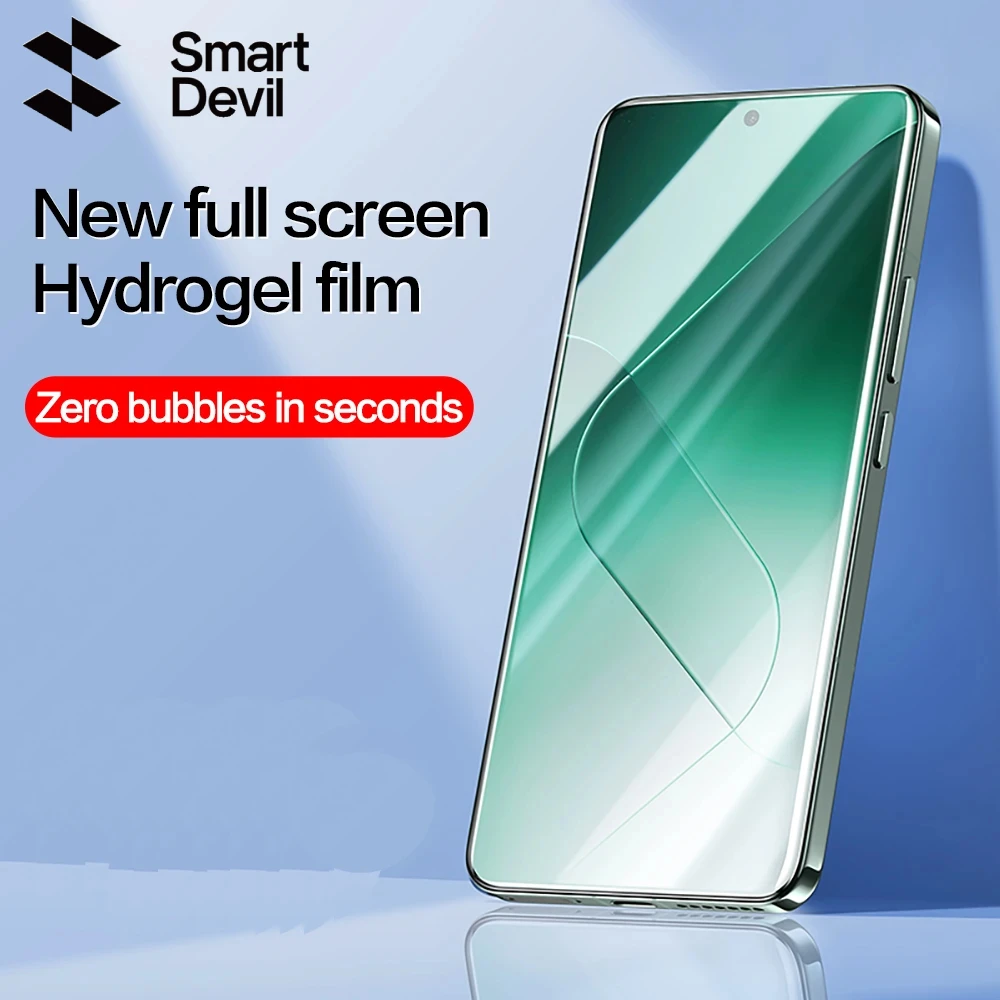 SmartDevil-Película de hidrogel para Xiaomi 14 Pro Mi 14, Protector de pantalla completo, película suave para Xiaomi 13 12, transparente, antiarañazos