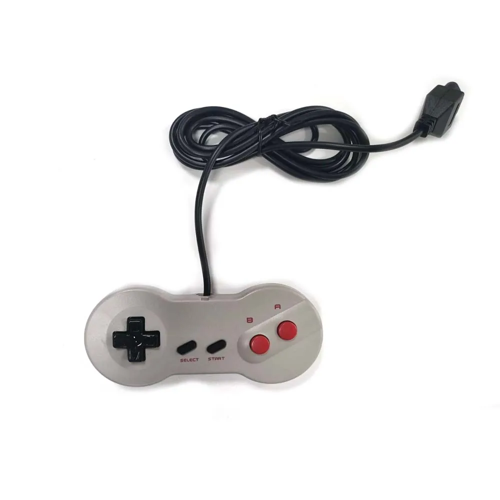 Gamepad con cable de alta calidad para NES, controlador de juego Classic Dogbone de 7 pines, accesorio de juego, Color gris - imagen 4