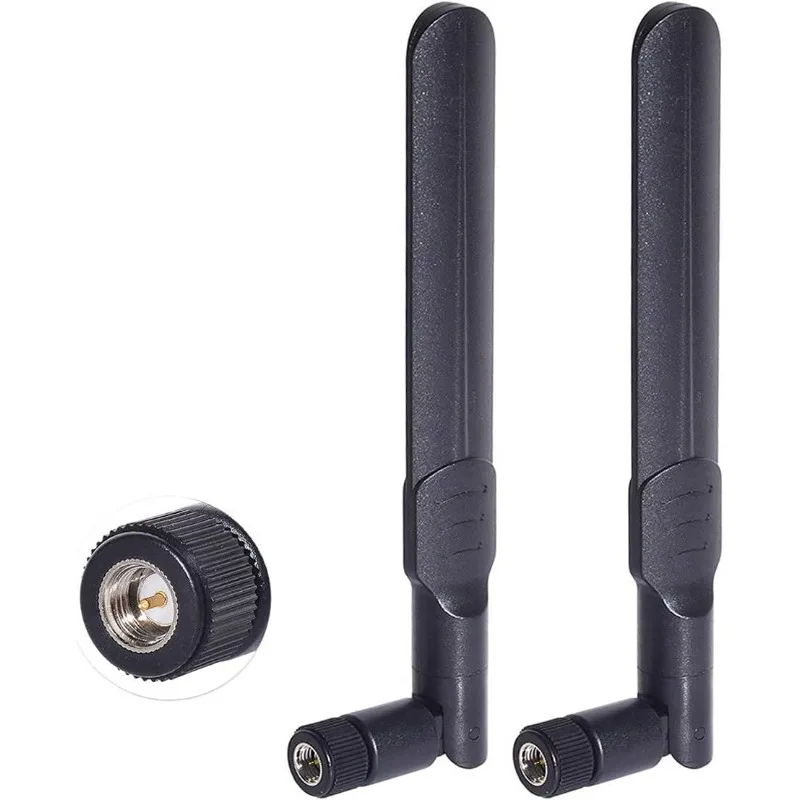 2pcs WiFi 2.4G 5G 5.8G SMA Male Antenna for Wireless Vedio Security IP Camera Recorder Truck Trailer Rear View Backup Camera