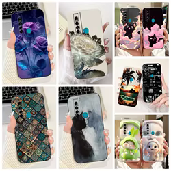 Para Tecno Camon 15 Pro funda CD8 cubierta pintada de caramelo de lujo funda de silicona suave para Tecno Camon 15 Premier Camon15 bolsas de Fundas de aire