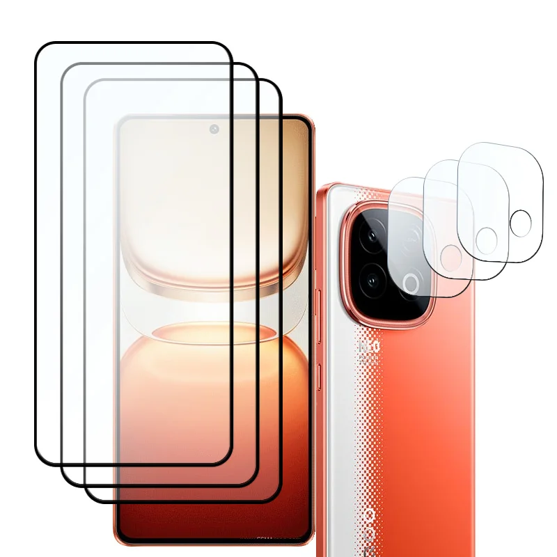 Venta Vidrio templado para VIVO IQOO Z10 turbo pro Protector de pantalla 9H a prueba de golpes antiarañazos + Z10 turbo película de lente de fibra suave