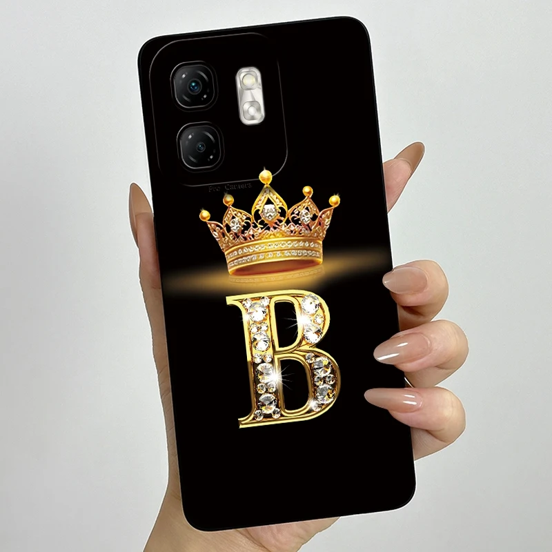 For Infinix Smart 9 X6532 Hot 50i X6531 Case Luxury Letters Square Soft Phone Cases Smart9 Hot50i Camera Protection Back Cover - imagen 2