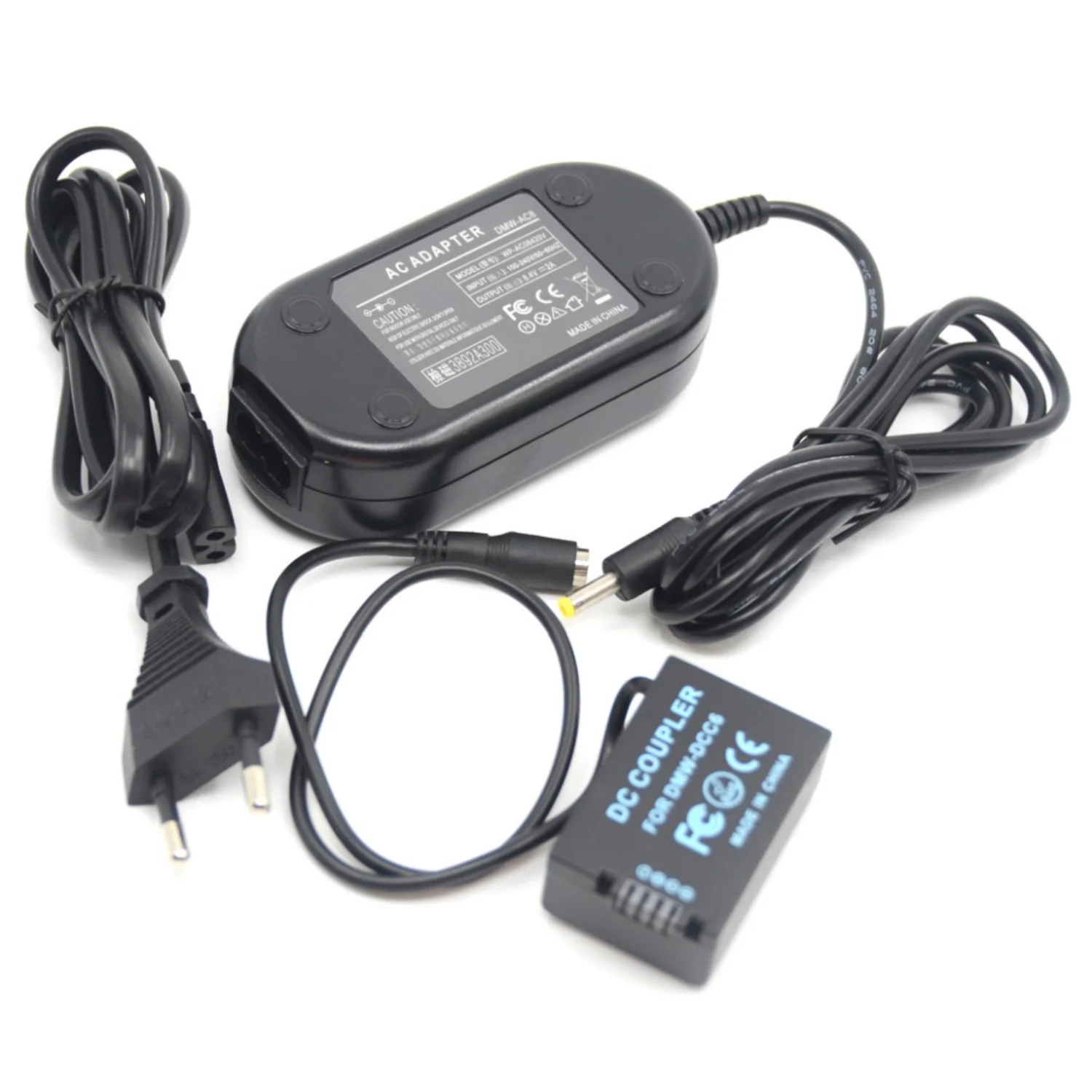 DMW-BMB9E DMW-BMB9 batería simulada DMW-DCC6 acoplador CC y DMW-AC8 adaptador de corriente CA fuente de cargador para Panasonic FZ100 FZ48 FZ45 FZ40 - imagen 4