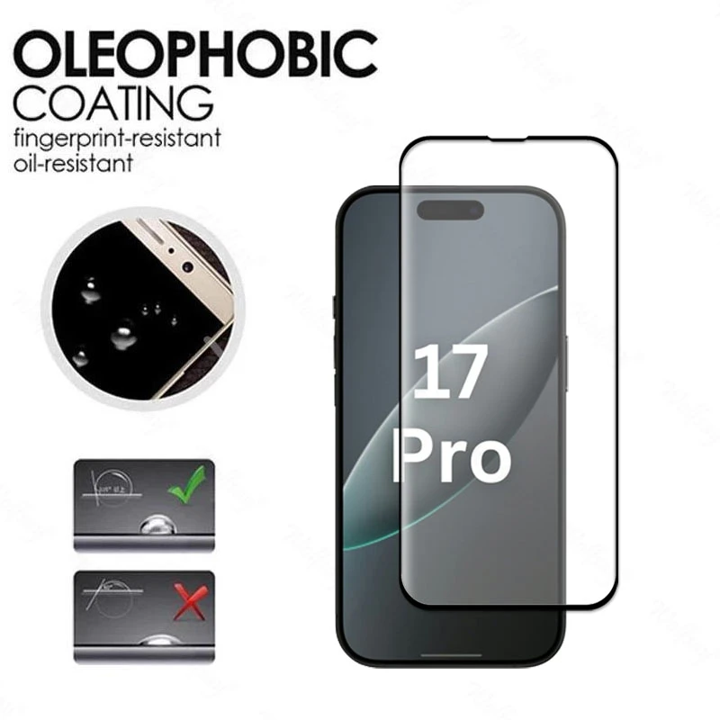 6 en 1 para iPhone 17 Pro Max vidrio templado para iPhone 17 Pro Max para iPhone Air Protector de pantalla de vidrio película de cámara - imagen 2