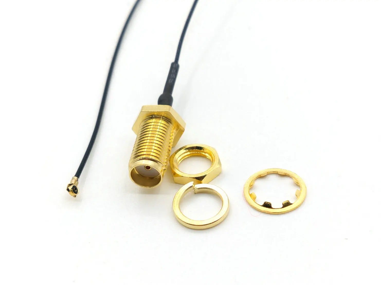 Adaptador hembra SMA a MHF4 IPEX, conector IPX RF, Cable Pigtail para tarjeta Mini PCI de 100mm, placa WIFI Intel, novedad de 1,13 piezas - imagen 2