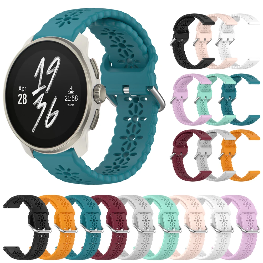 Correa transpirable para Suunto RACE S/RACE/5 Peak/9 Peak Pro 22mm 20mm correa de silicona para Suunto 3/pulsera Vertical/Ocean