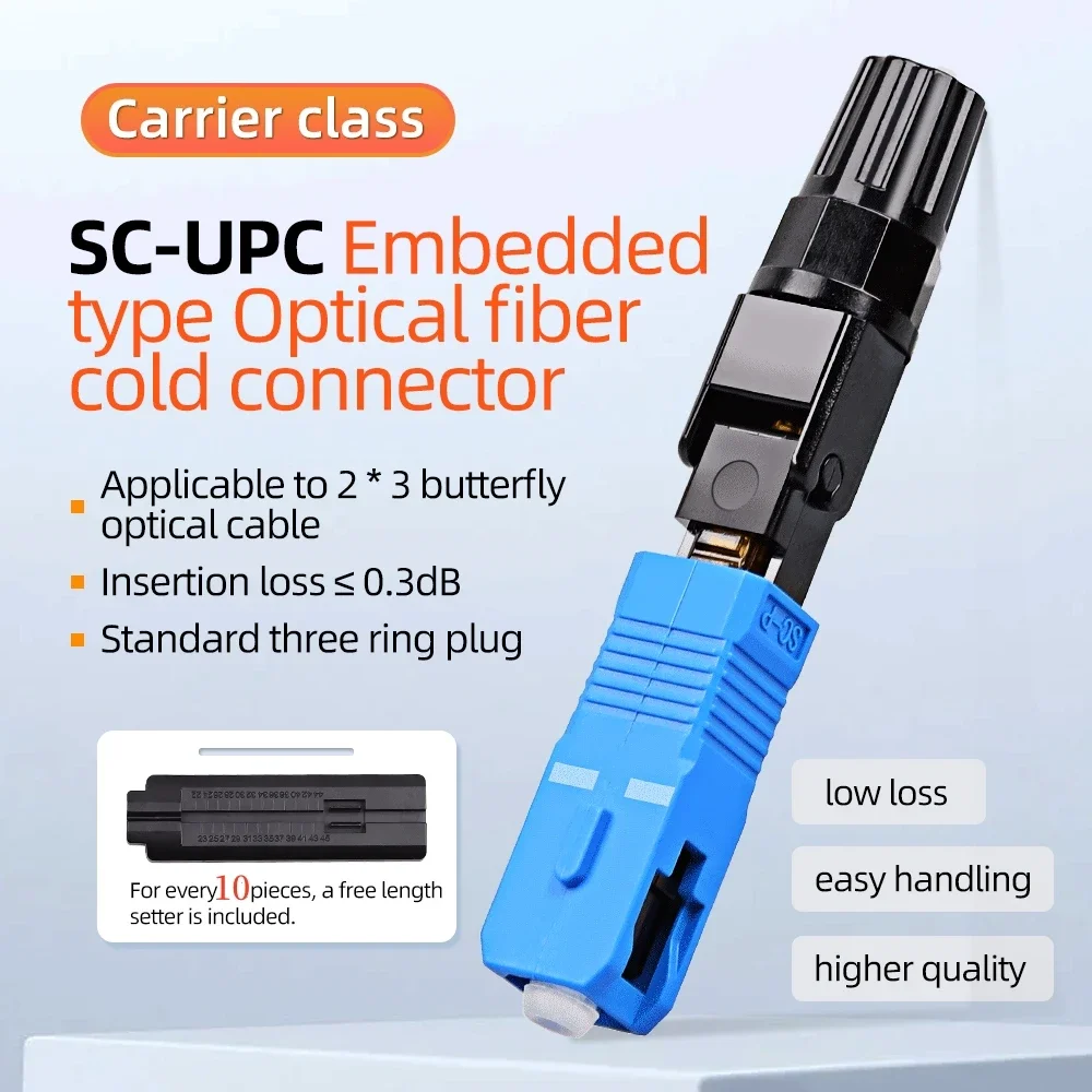 ZoeRax 10 Uds SC UPC conector rápido de fibra óptica integrada para FTTH adaptador frío óptico de fibra de fusión reutilizable herramientas de conexión - imagen 4