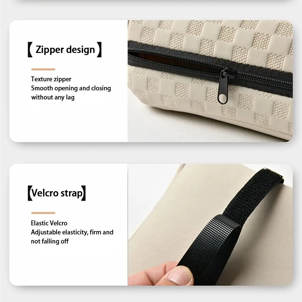 Cojín para reposabrazos de consola central portátil, multifuncional, con portavasos, caja de pañuelos, reposabrazos de coche, almohada de cuero PU - imagen 4