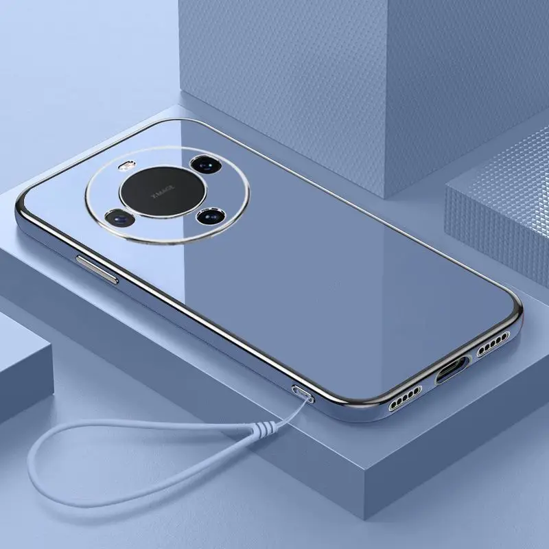 Para Huawei Mate 60 Mate60 Pro funda Mate 60 Pro + Plus funda de teléfono revestimiento de lujo cubierta trasera a prueba de golpes - imagen 3