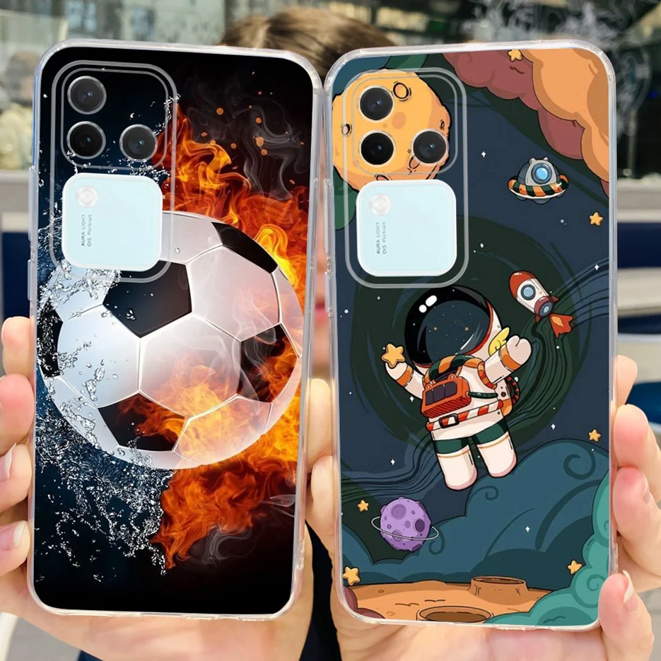 Para Vivo V30 Pro funda V2319 elegante funda trasera pintada funda de teléfono de silicona transparente para Vivo V30 V 30 V2318 VivoV30 Pro Fundas suaves - imagen 4