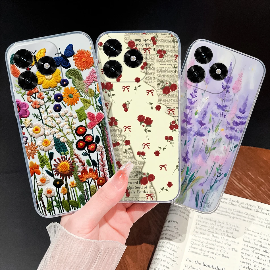 Para Honor X5C X5B Plus X5 Funda varios estilos suave TPU Funda trasera de silicona transparente para teléfono Honor X 5c Funda ligera anticaída - imagen 4