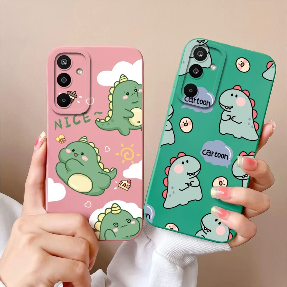 Fundas de teléfono para Samsung Galaxy M16 F16 5G, funda suave de silicona con bonito dinosaurio, funda a prueba de golpes para SamsungM16 F16 5G - imagen 2