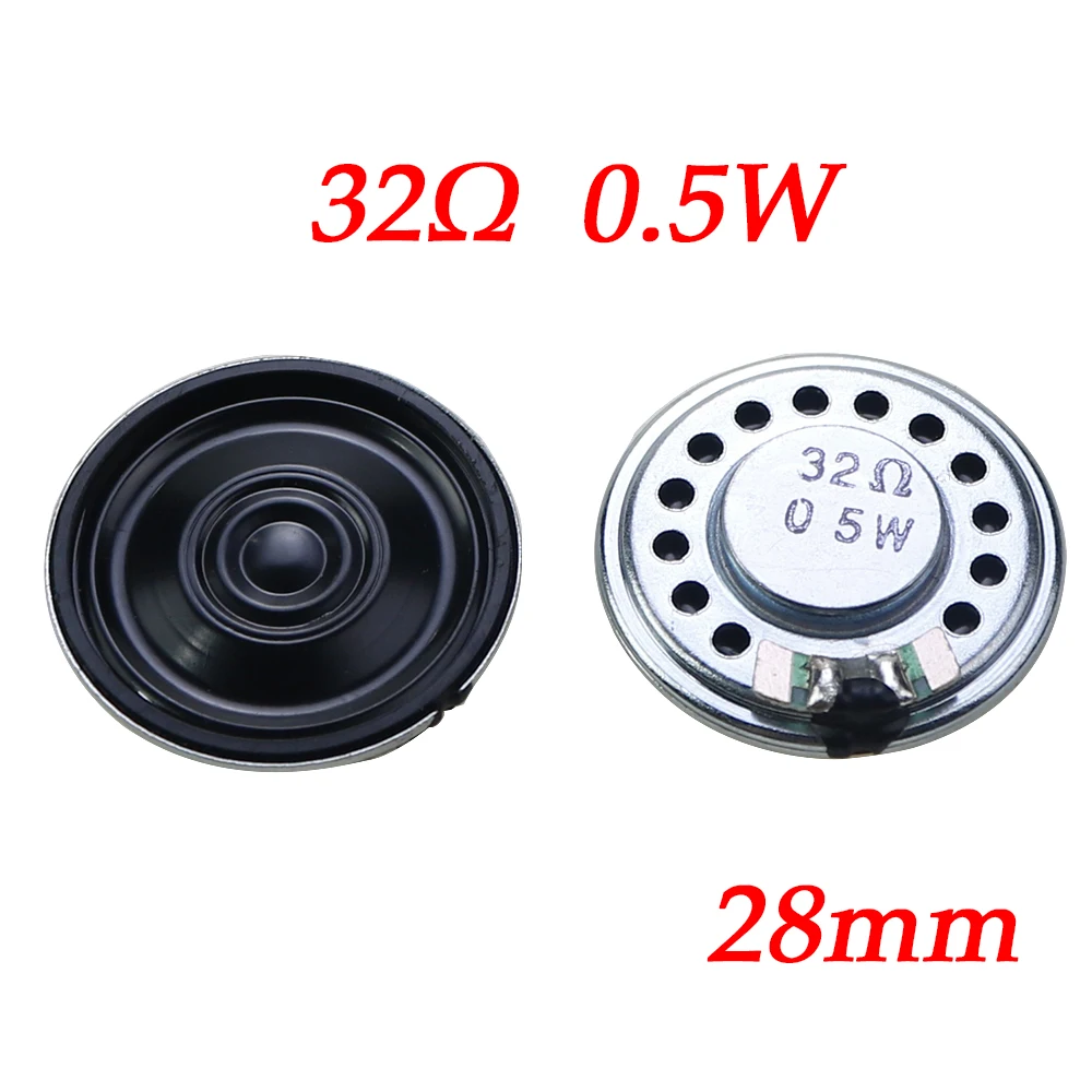 Minialtavoz Ultra fino, 2 piezas, 32ohm, 0,5 W, 0,5 W, 32R, diámetro 28MM, 36MM, 40MM, 2,8 CM, 3,6 CM, 4CM, zumbador Suona - imagen 3