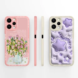 Funda Silicona Xiaomi Redmi 12 4G Flores Estrellas Antigolpes