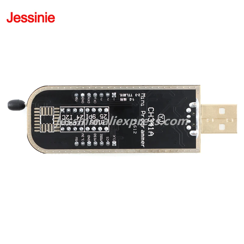 CH341A CH341B módulo programador USB placa base enrutamiento LCD BIOS FLASH 24 25 quemador WCH CH341 USB a SPI/IIC - imagen 4