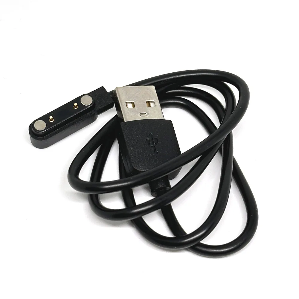Cable de carga magnético Universal para reloj inteligente, Cargador USB de 1/2 piezas, 2 pines, 7,62mm - imagen 3